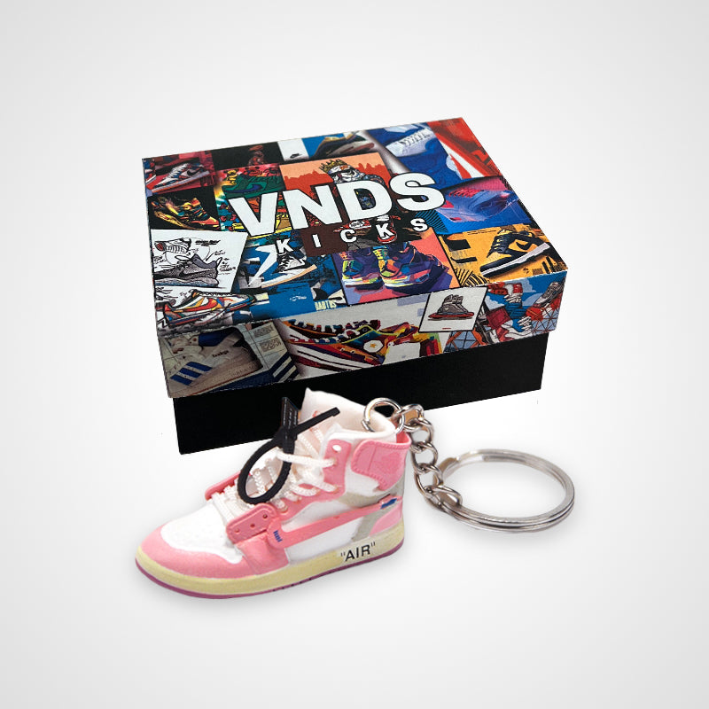 AJ 1 Off-White "Pink Blast" Concept - Sneakers 3D Keychain