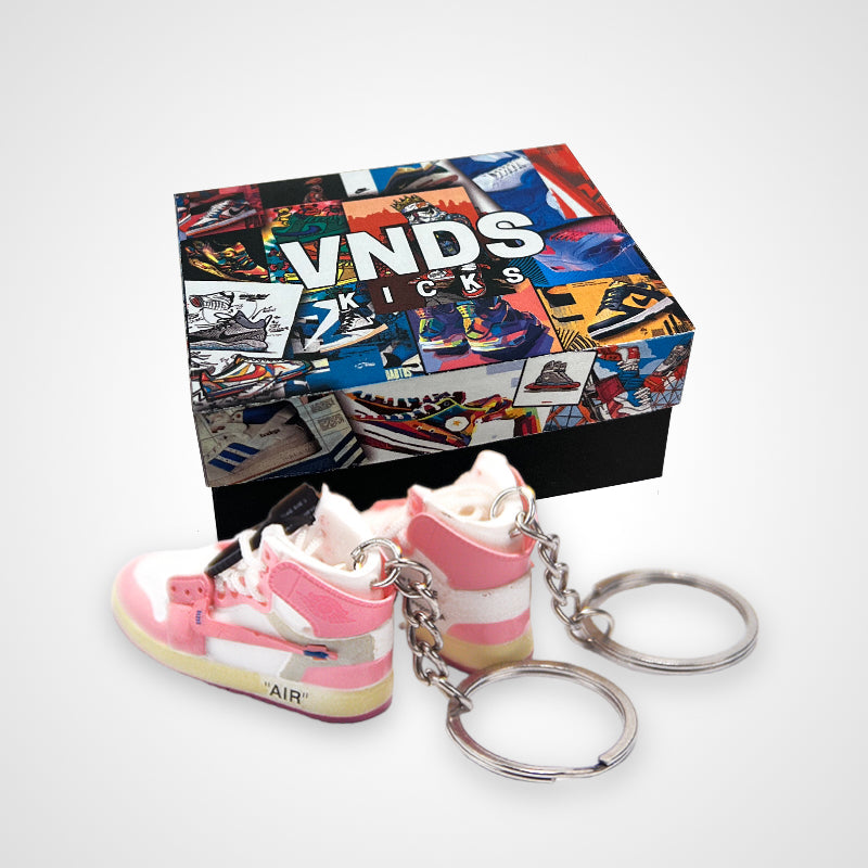 AJ 1 Off-White "Pink Blast" Concept - Sneakers 3D Keychain