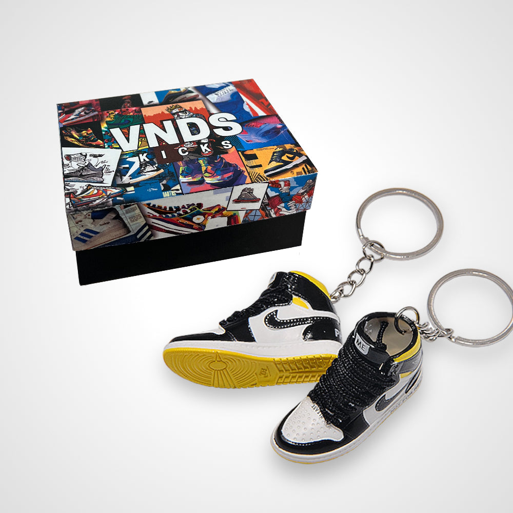 AJ 1 Off-White "Not For Resale" Yellow - Sneakers 3D Keychain
