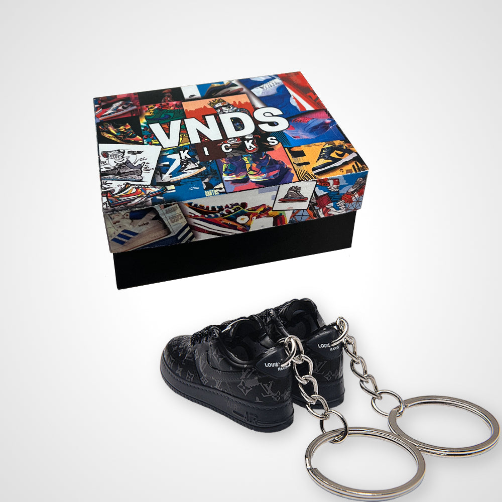 Air Force 1 x LV Virgil Abloh Black - Sneakers 3D Keychain