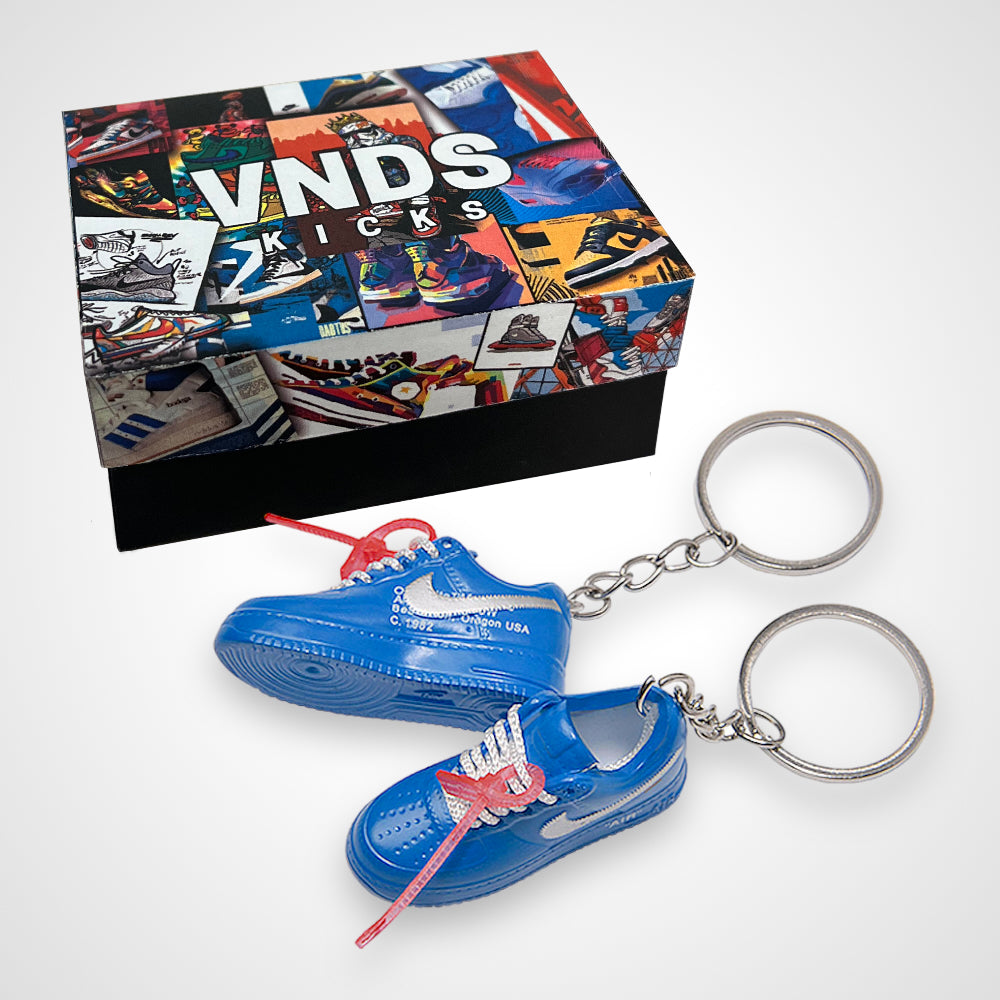 Air Force 1 x Off-White "University Blue" - Sneakers 3D Keychain