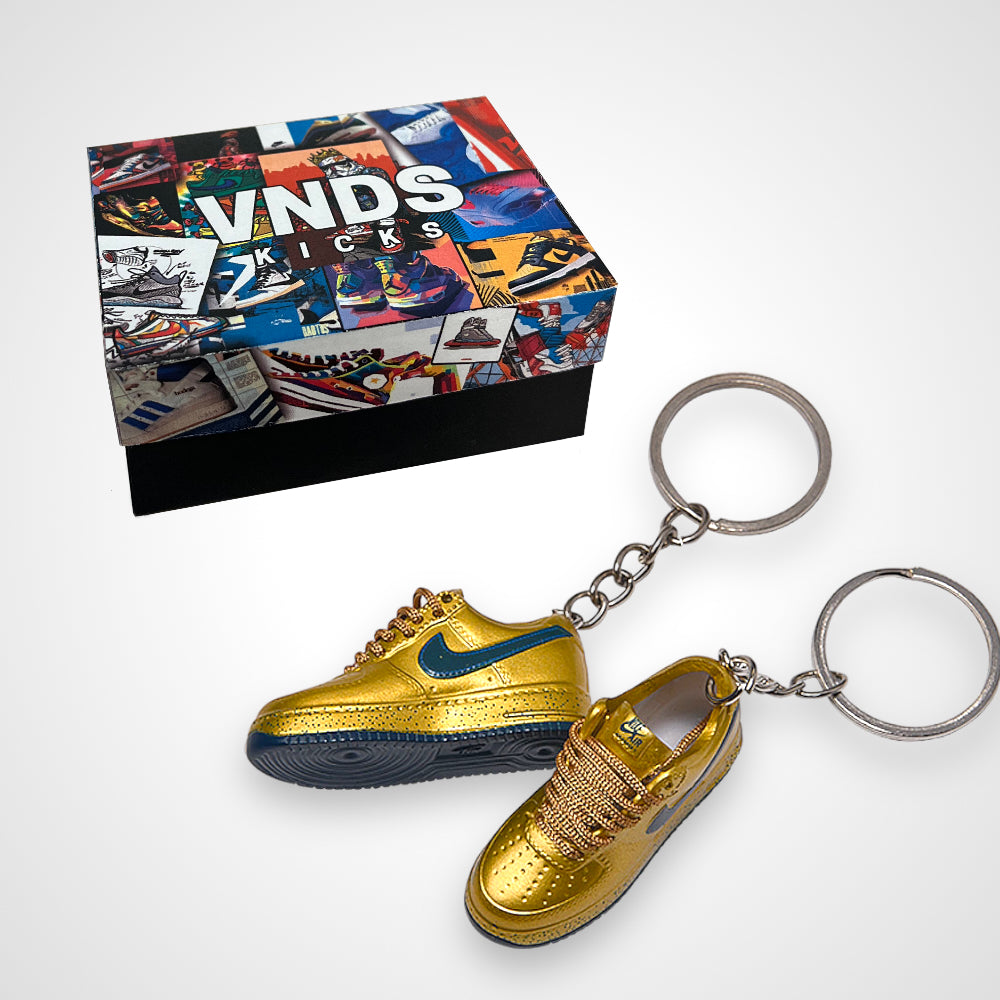 Air Force 1 "Charles Barkley" Metallic Gold - Sneakers 3D Keychain
