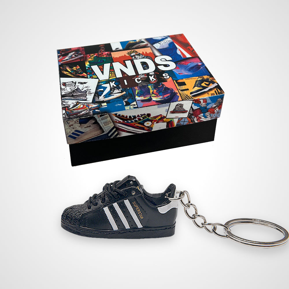 Adidas "Superstar" Run DMC Black - Sneakers 3D Keychain
