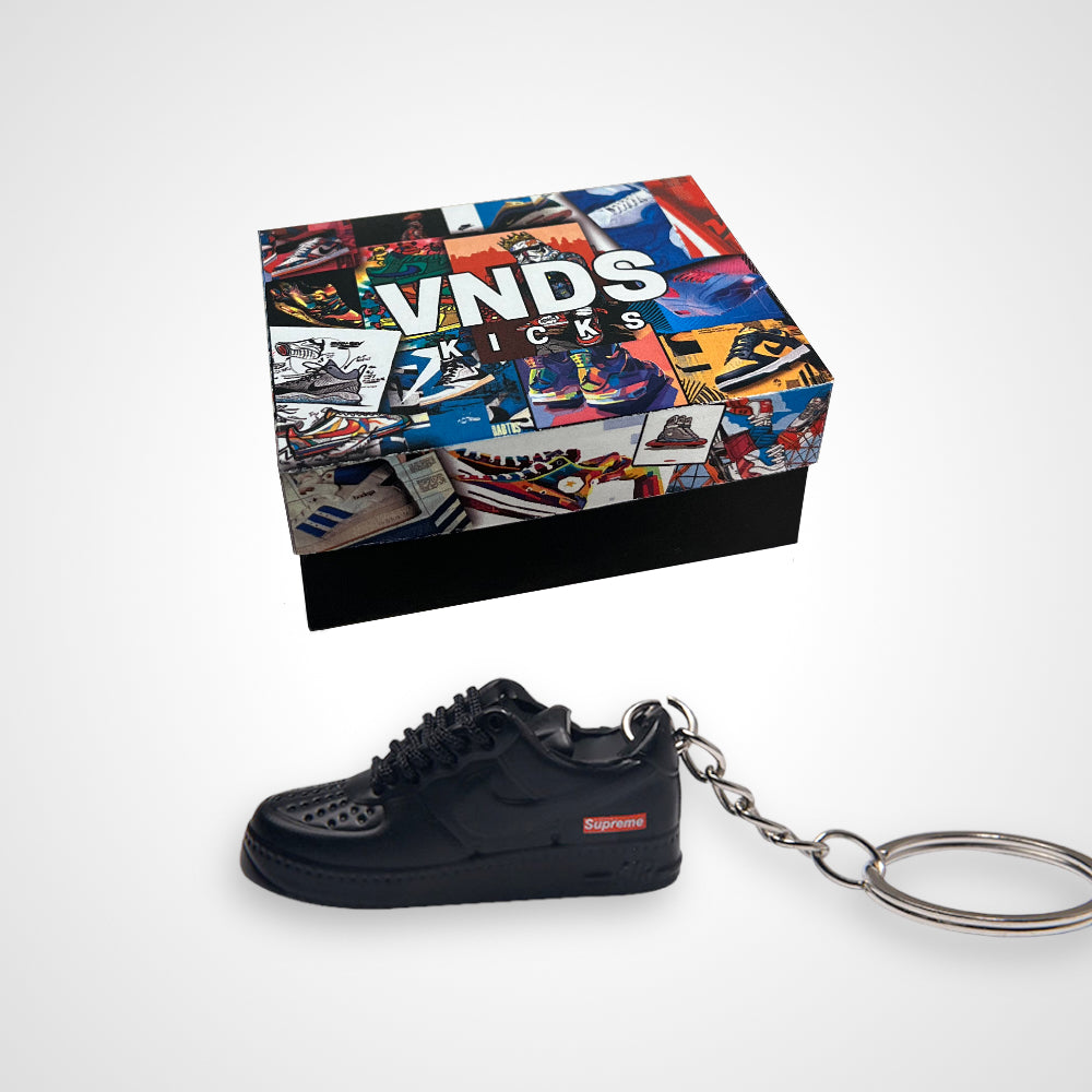 Air Force 1 Supreme Black - Sneakers 3D Keychain