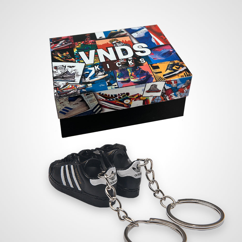 Adidas "Superstar" Run DMC Black - Sneakers 3D Keychain