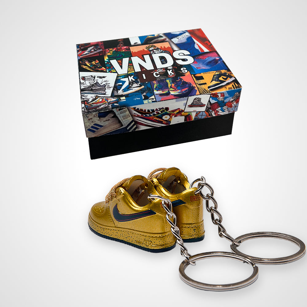 Air Force 1 "Charles Barkley" Metallic Gold - Sneakers 3D Keychain