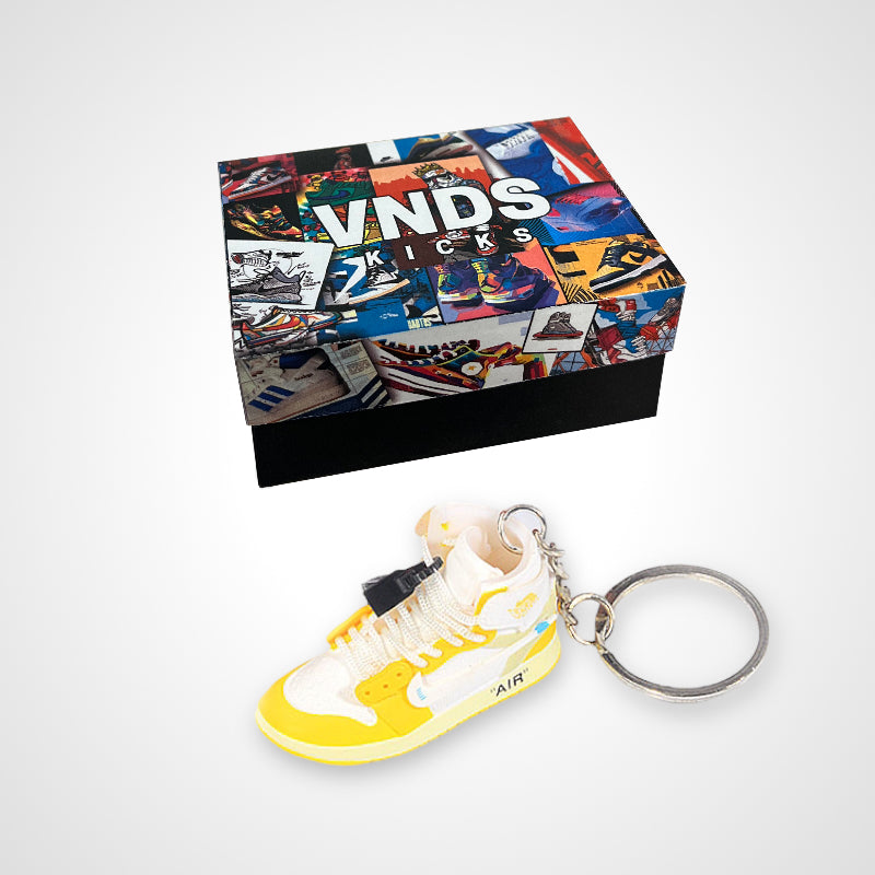 AJ 1 Off-White "Yellow" - Sneakers 3D Keychain
