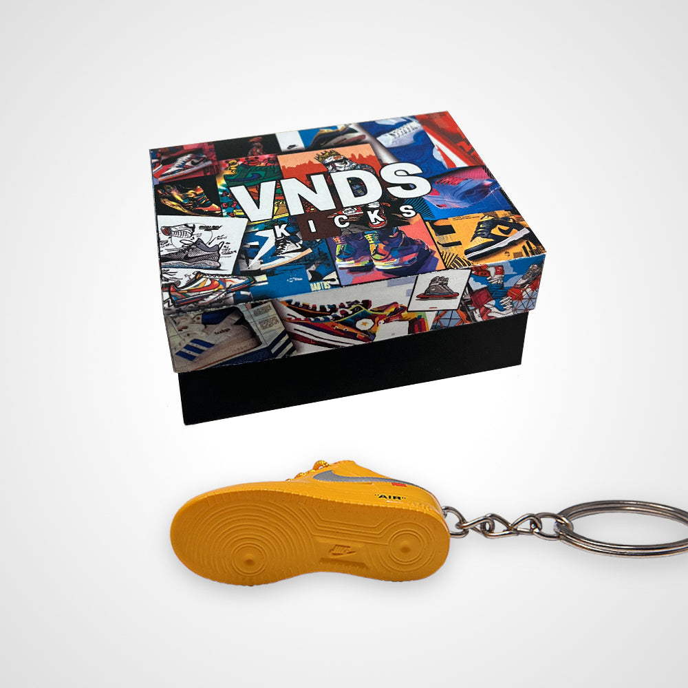 Air Force 1 x Off-White "University Gold" - Sneakers 3D Keychain