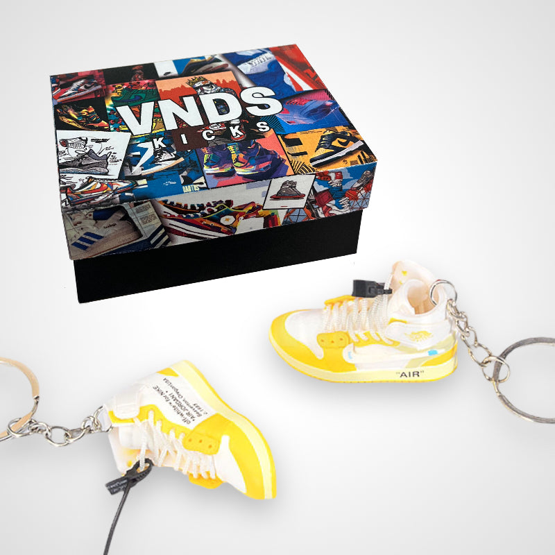 AJ 1 Off-White "Yellow" - Sneakers 3D Keychain