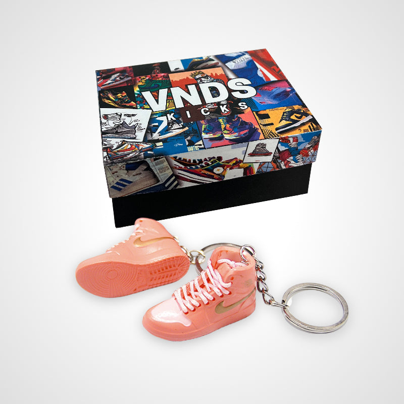 AJ 1 Mid "Coral Gold" - Sneakers 3D Keychain