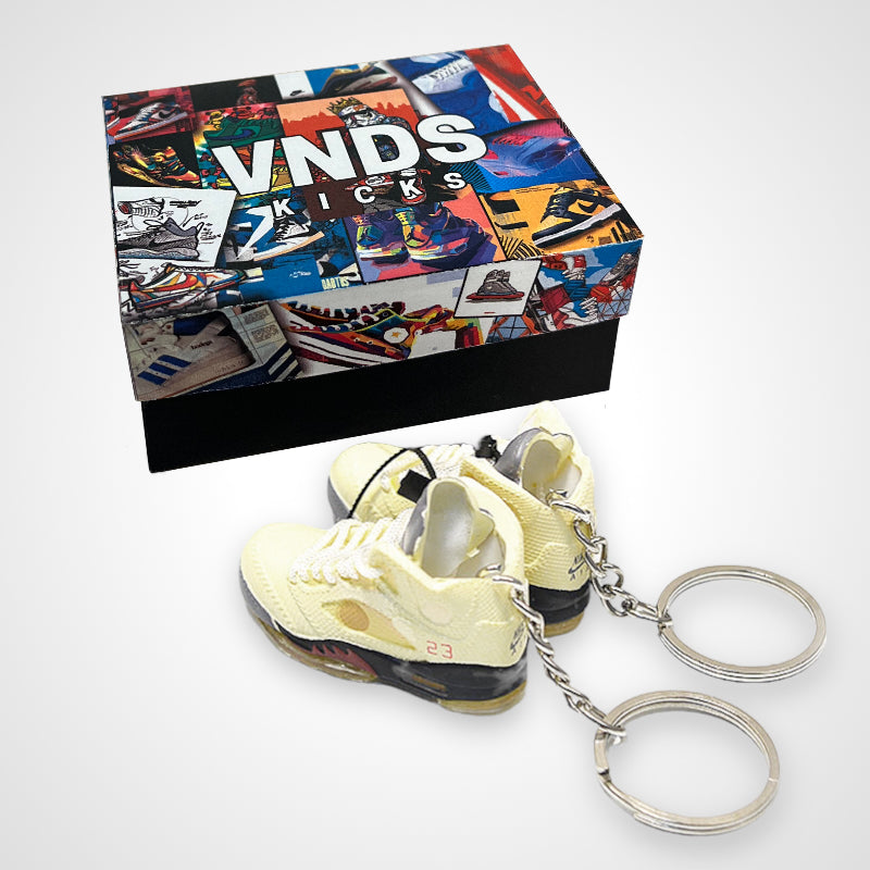 AJ 5 Retro Off-White Sail - Sneakers 3D Keychain