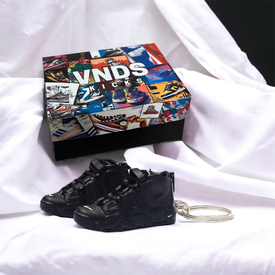 Supreme x "Uptempo" Black  - Sneakers 3D Keychain