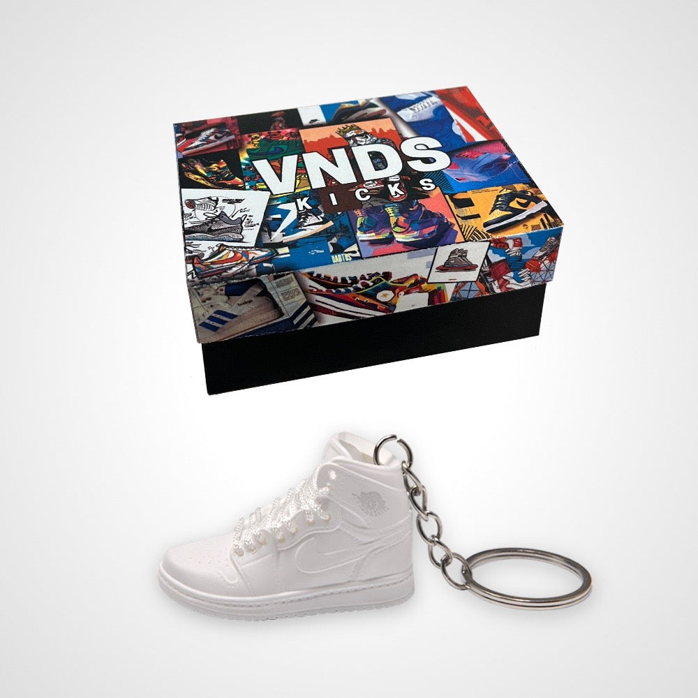 AJ 1 Retro "Pure White" - Sneakers 3D Keychain