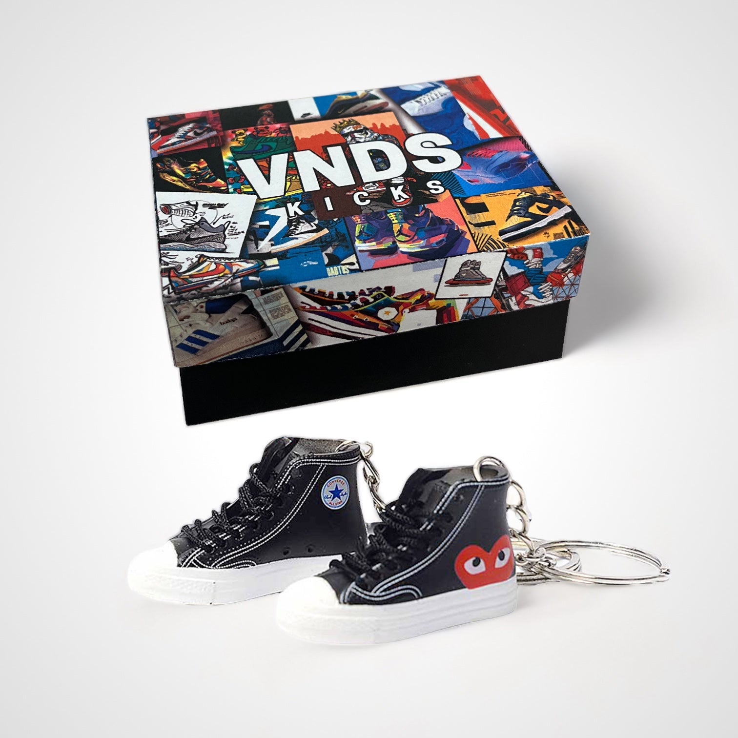 converse x cdg high top black