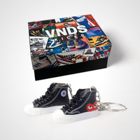 Thumbnail for Converse x Comme des Garçons PLAY Chuck Black - Sneakers 3D Keychain