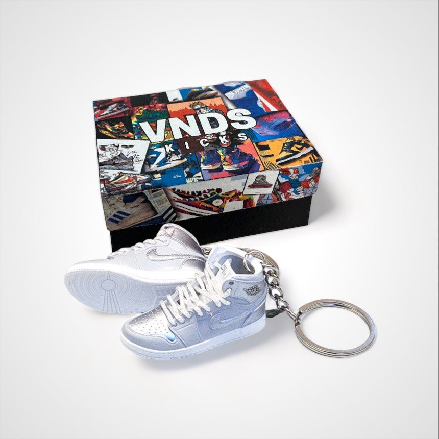 AJ 1 Retro "Japan Silver" - Sneakers 3D Keychain