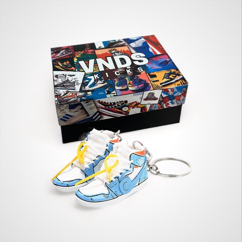 AJ 1 Off-White x Carapuce Cartoon - Sneakers 3D Keychain