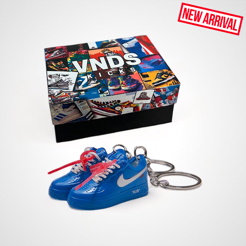 Air Force 1 x Off-White "University Blue" - Sneakers 3D Keychain