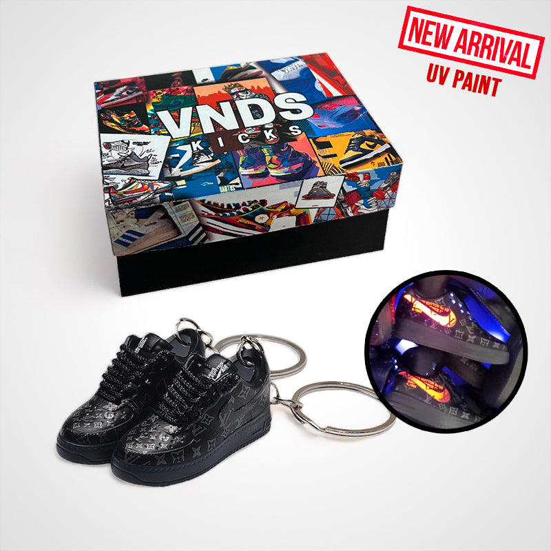 Air Force 1 x LV Virgil Abloh Black - Sneakers 3D Keychain – VNDS Kicks