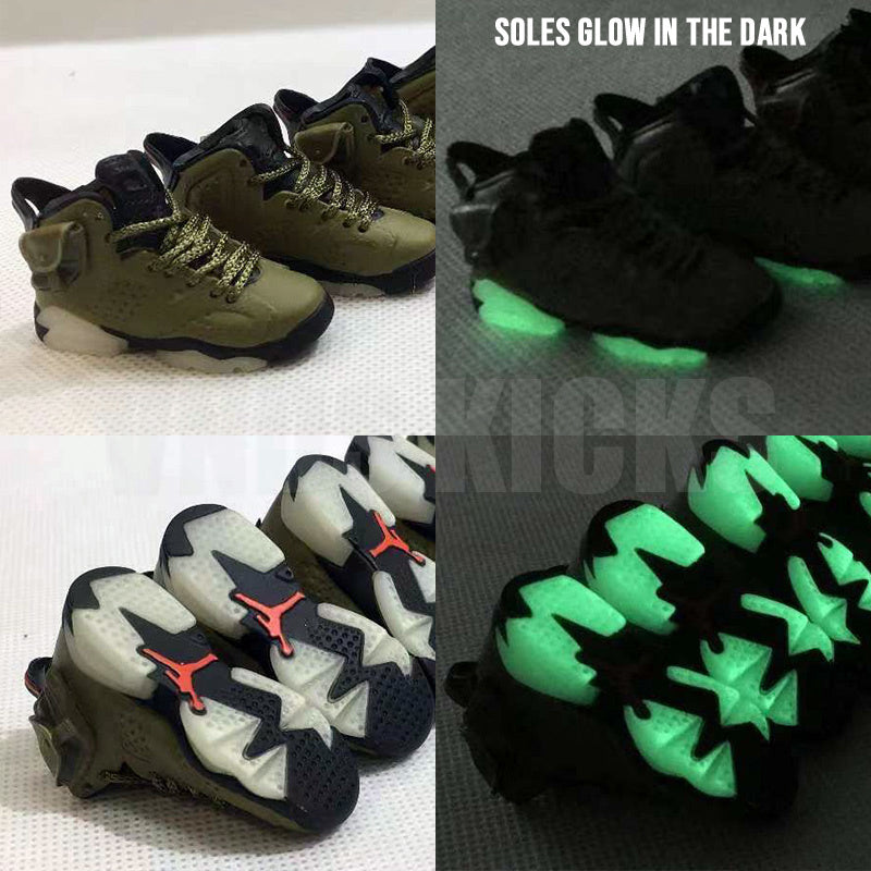 Travis scott 6s hot sale glow in the dark